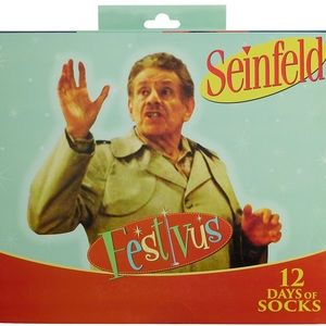 NWT Seinfeld Socks Festivus 12 Days Of Socks